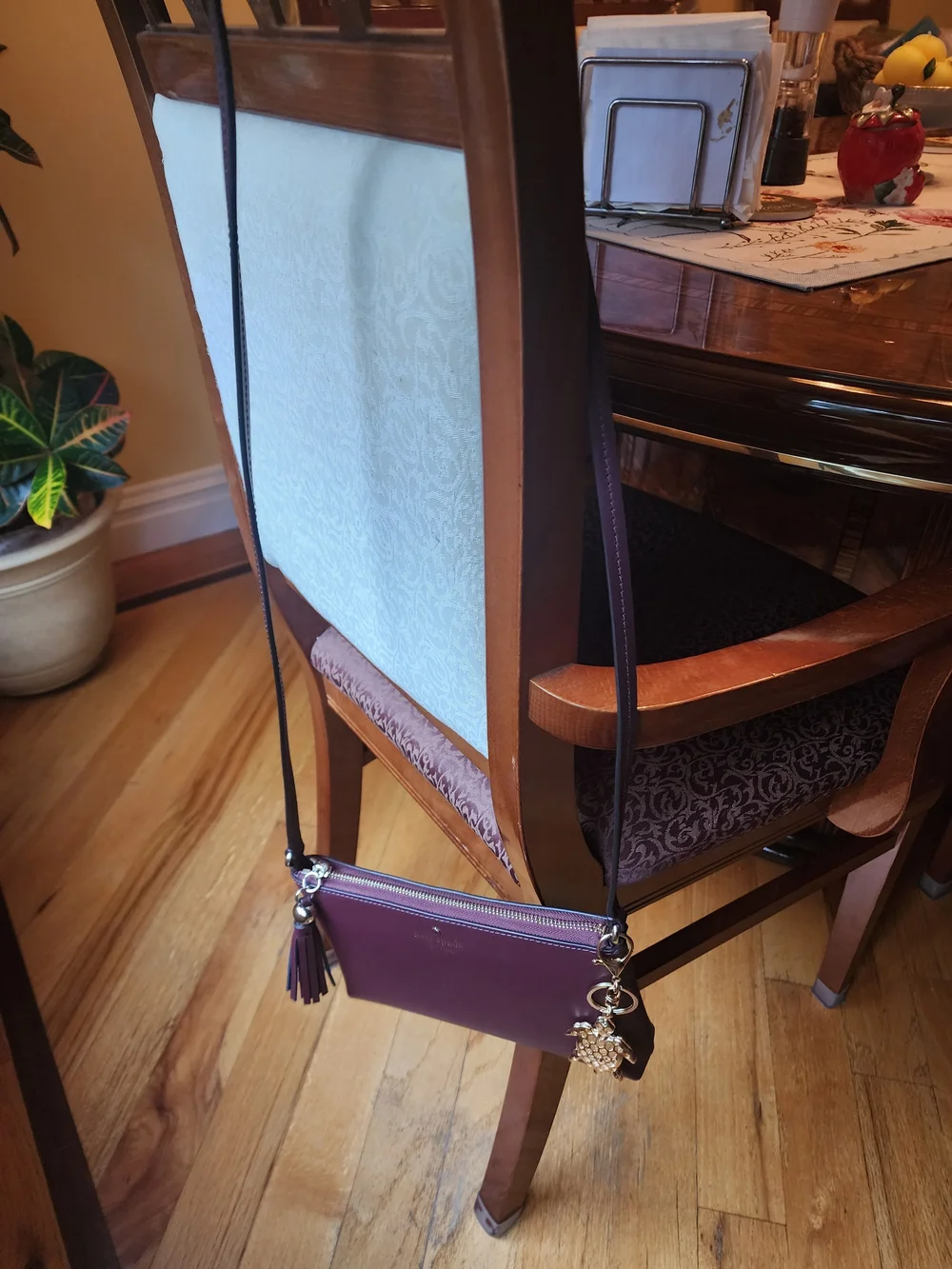 👛Kate Spade New York Crossbody Bag with Turtle Purse Charm | NWOT🐢
